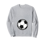 Funny Soccer Player Belly Pregnant Sweatshirt - Novelty Apparel for Adults
