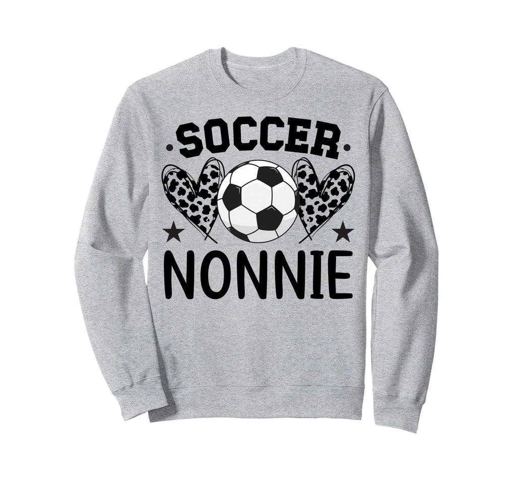 Soccer Nonnie Hearts Nonnie Sweatshirt - Casual Everyday Wear Unisex