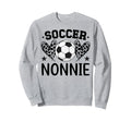 Soccer Nonnie Hearts Nonnie Sweatshirt - Casual Everyday Wear Unisex