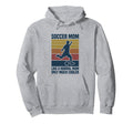 Soccer Mother Soccer Mom Definition Hoodie - Minimalist Print for Adults