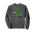 Gaelic Football Heart Celtic Irish Sweatshirt - Custom Art Print Men Women
