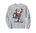 Santa Playing Soccer 90S Holiday Sweatshirt - Streetwear Style Men Women