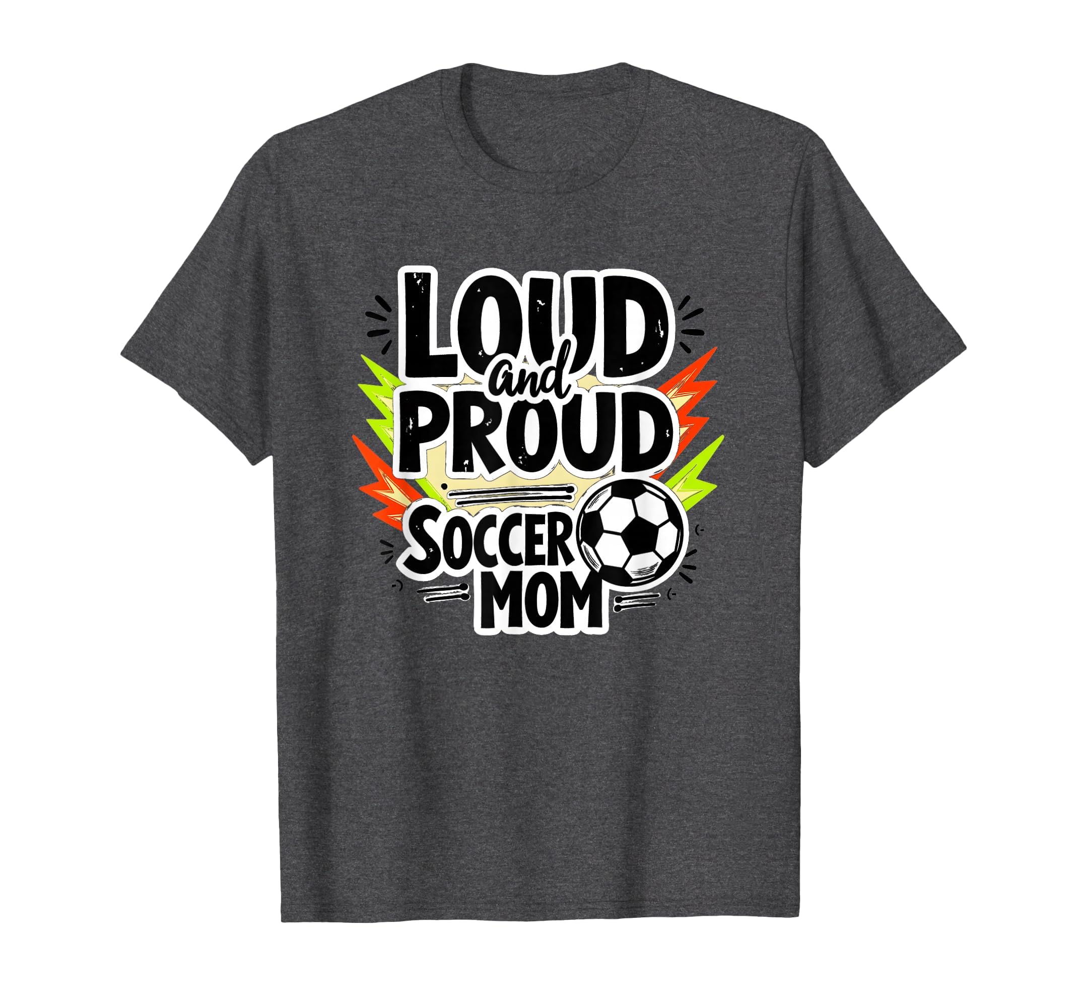 Loud And Proud Soccer Mom Dark Sweatshirt - Custom Art Print Men Women