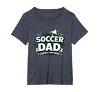 Soccer Dad Louder Than Mom Womens T-Shirt - Casual Everyday Wear Unisex