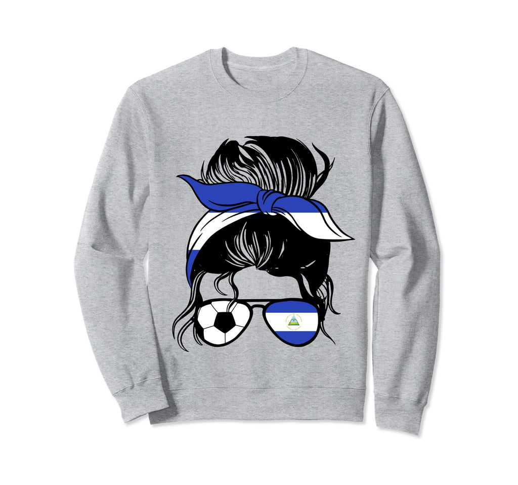 Nicaragua Mothers Day Soccer Mom Sweatshirt - Fun Novelty Design Men Women
