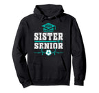 Proud Sister Senior Soccer Player 2021 Hoodie - Trendy Graphic Men Women