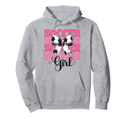 Womens Coquette Bow Ribbon Soccer Hoodie - Minimalist Print for Adults