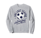 Soccer Senior Mom 2026 Distressed Sweatshirt - Graphic Print Unisex