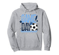 Game Day Soccer Season Light Blue Hoodie - Aesthetic Graphic Unisex