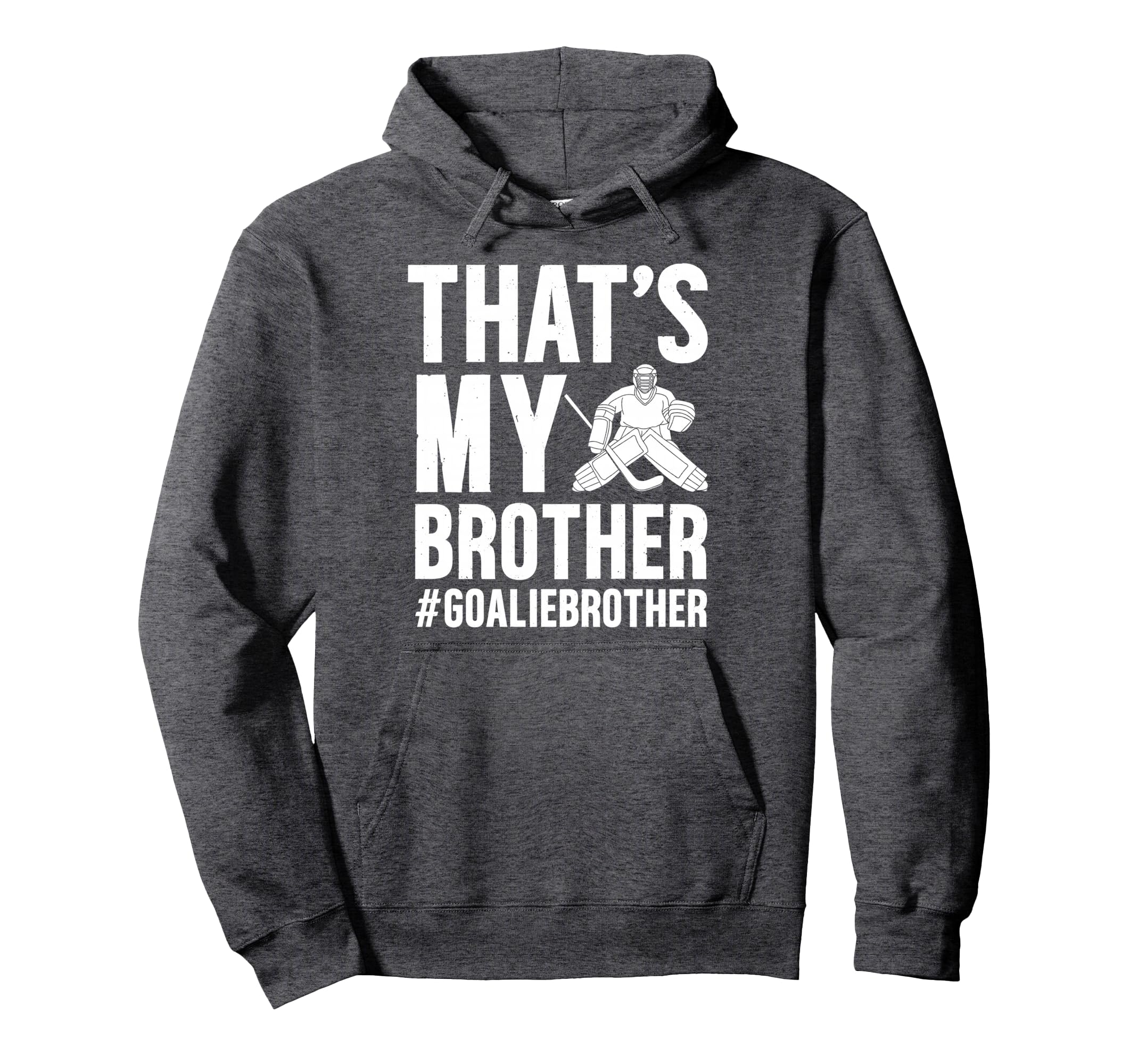 Proud Hockey Goalie Brother Hockey Hoodie - Aesthetic Graphic Unisex