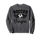 Soccer Yiayia Matching Family Soccer Sweatshirt - Trendy Graphic Unisex