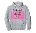 Lets Kick Some Grass Soccer Coquette Bow Hoodie - Graphic Print Unisex