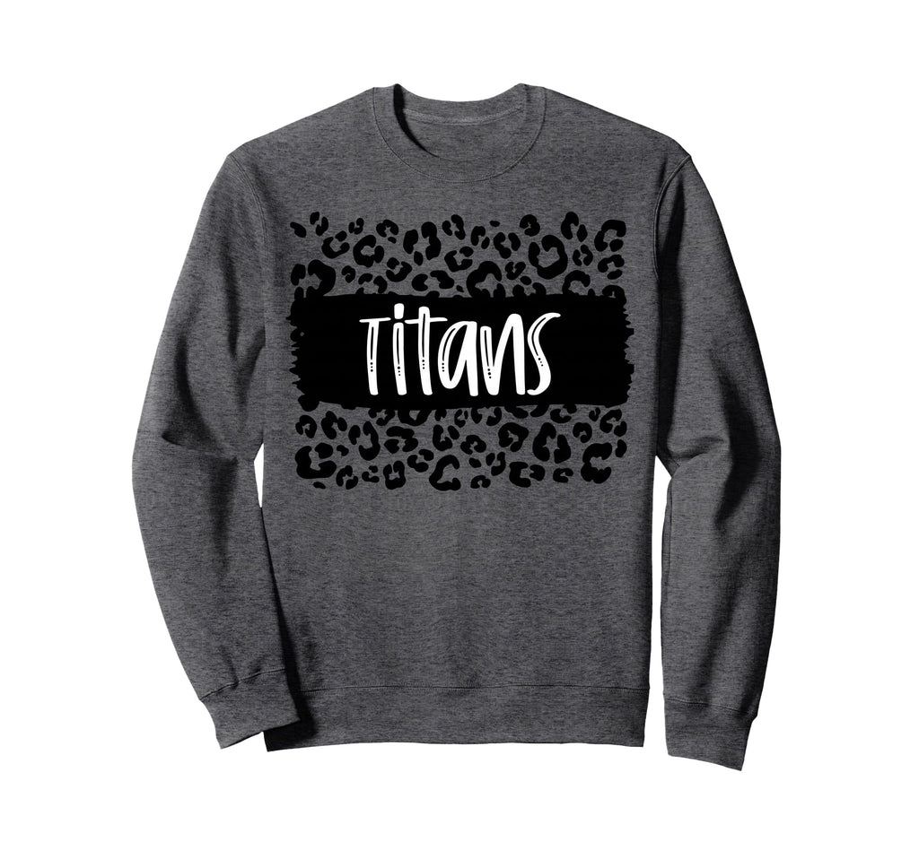 Titans Team Mascot School Spirit Game Sweatshirt - Minimalist Print Unisex