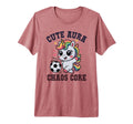 Funny Soccer Unicorn Aura Chaos Core T-Shirt - Streetwear Style Unisex