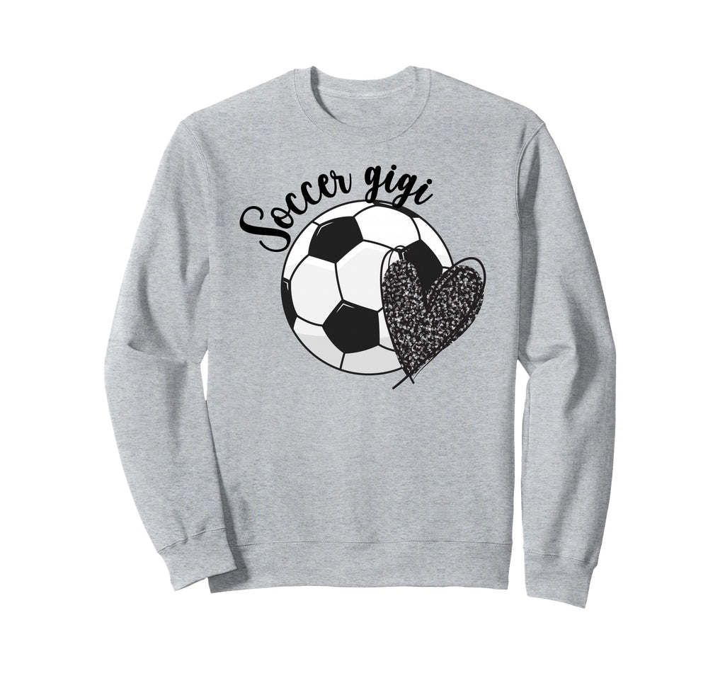Soccer Gigi Grandma Heart Gigi Sweatshirt - Casual Everyday Wear Unisex