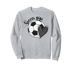 Soccer Gigi Grandma Heart Gigi Sweatshirt - Casual Everyday Wear Unisex