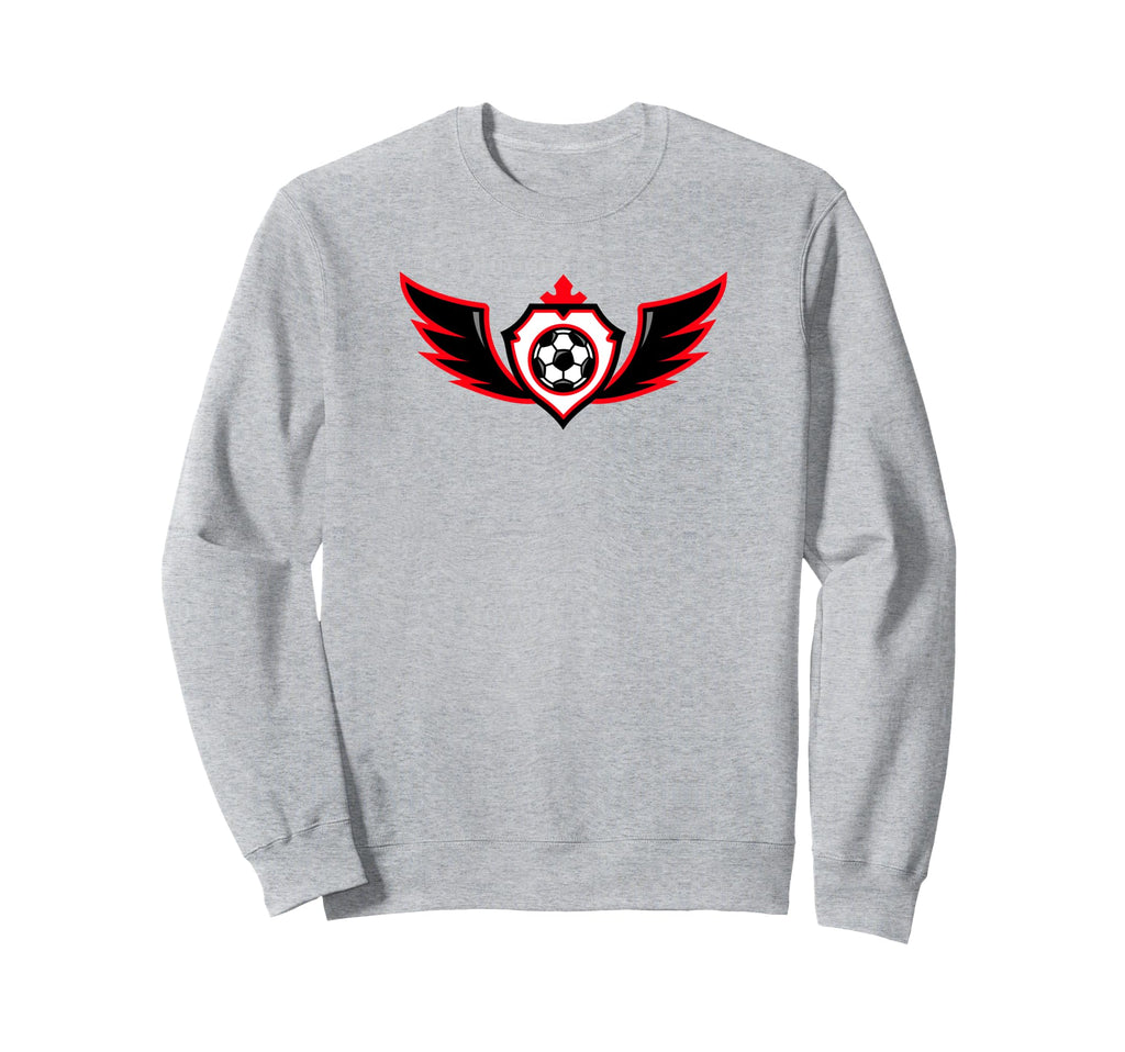 I Love Soccer I Heart Soccer Sweatshirt - Minimalist Print for Adults