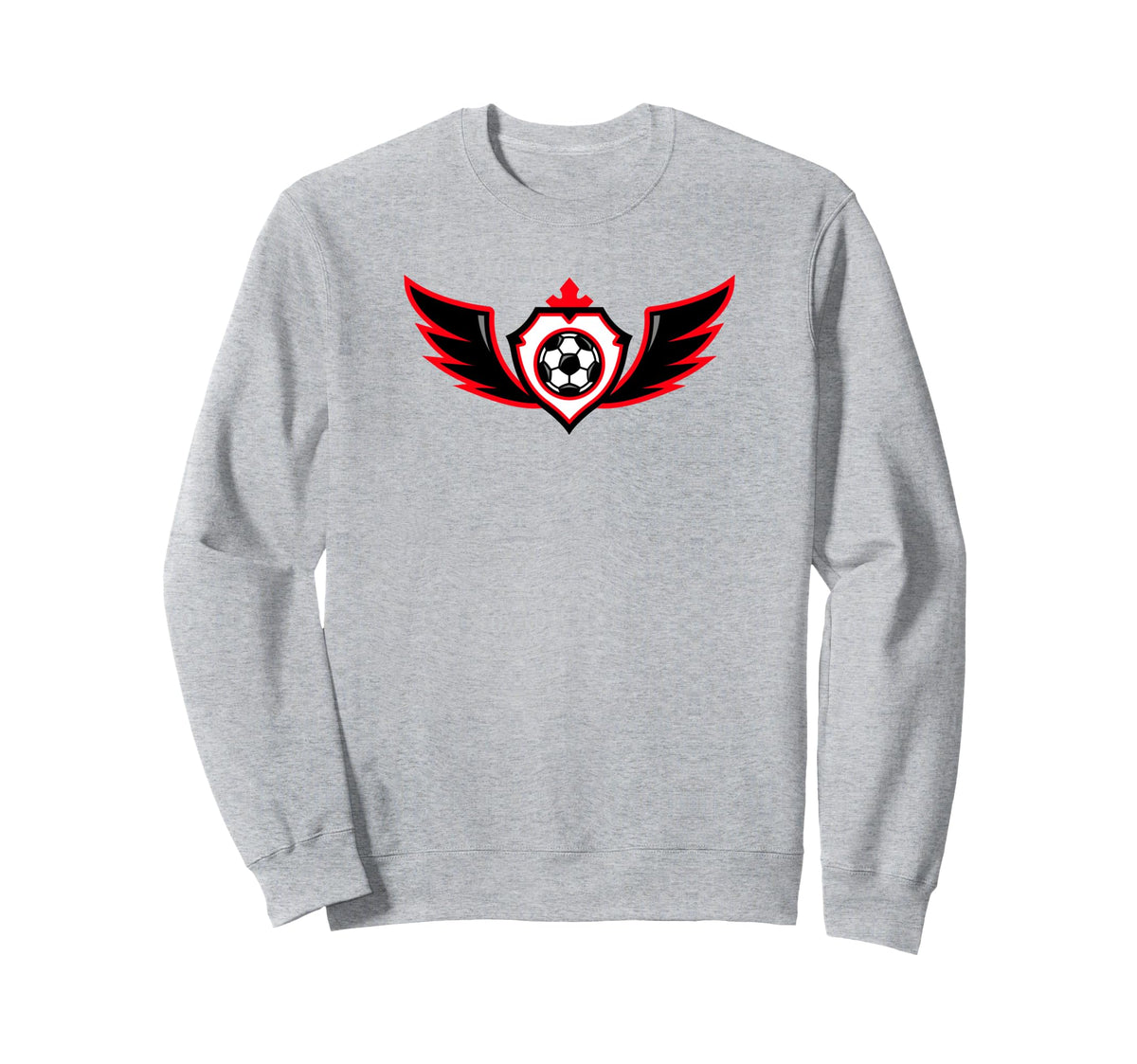 I Love Soccer I Heart Soccer Sweatshirt - Minimalist Print for Adults