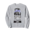 Soccer Mom Messy Bun Glasses Funny Sweatshirt - Graphic Print Men Women