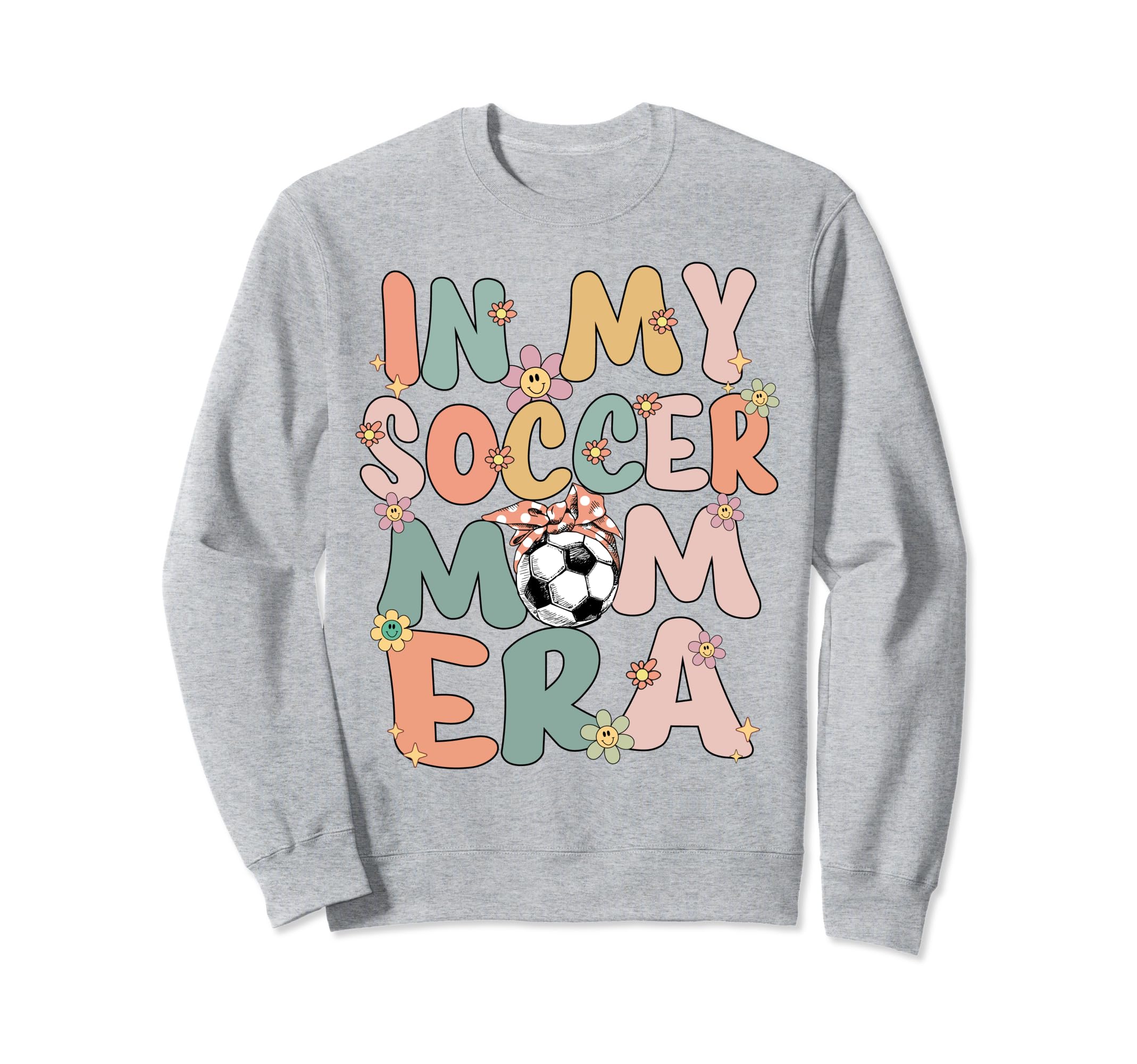 My Soccer Mom Era Groovy Soccer Mom Sweatshirt - Novelty Apparel Men Women