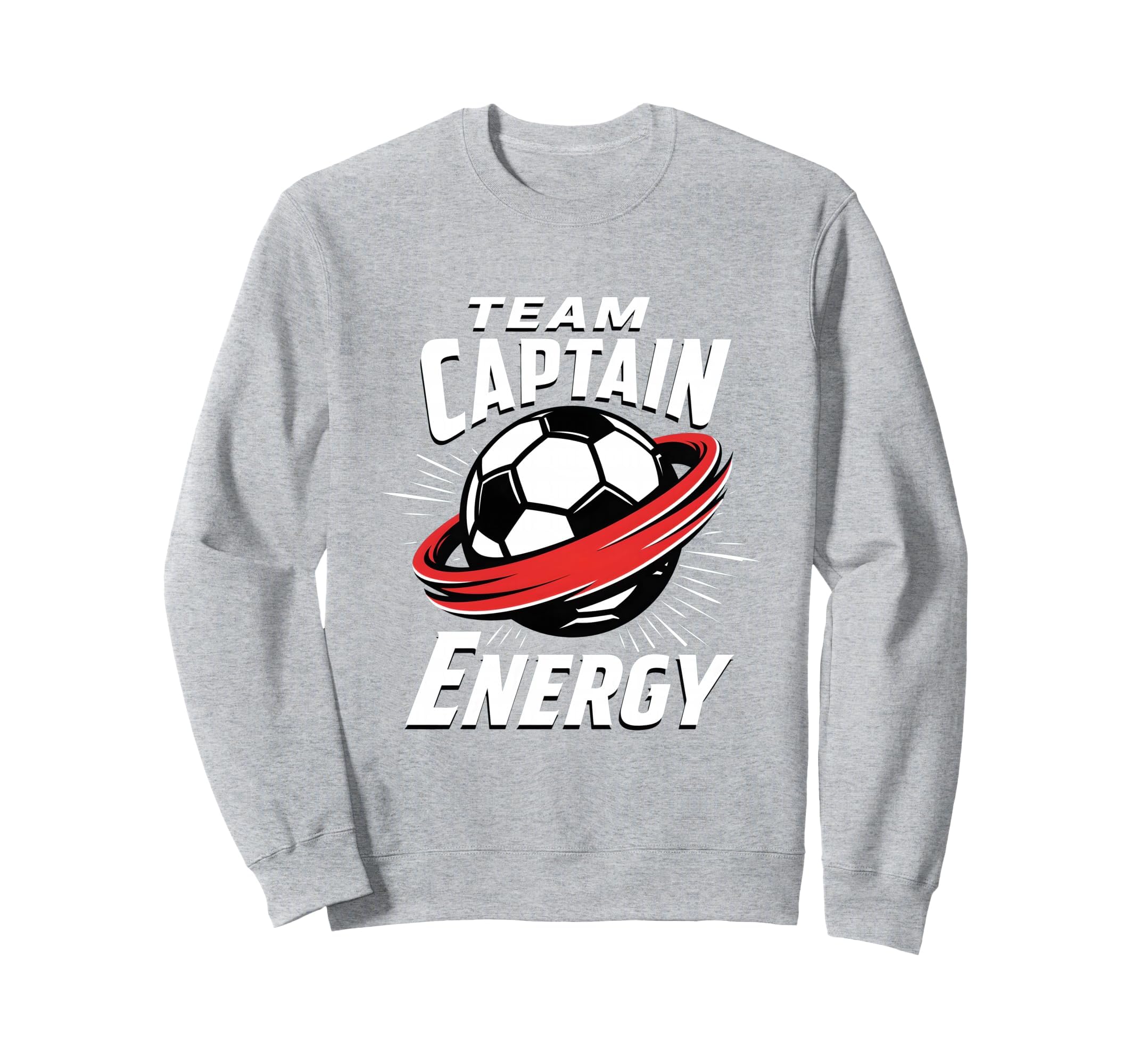 Team Captain Energy Soccer Sweatshirt - Trendy Graphic Unisex