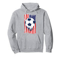 Usa Flag Football Hoodie - Unique Graphic Men Women