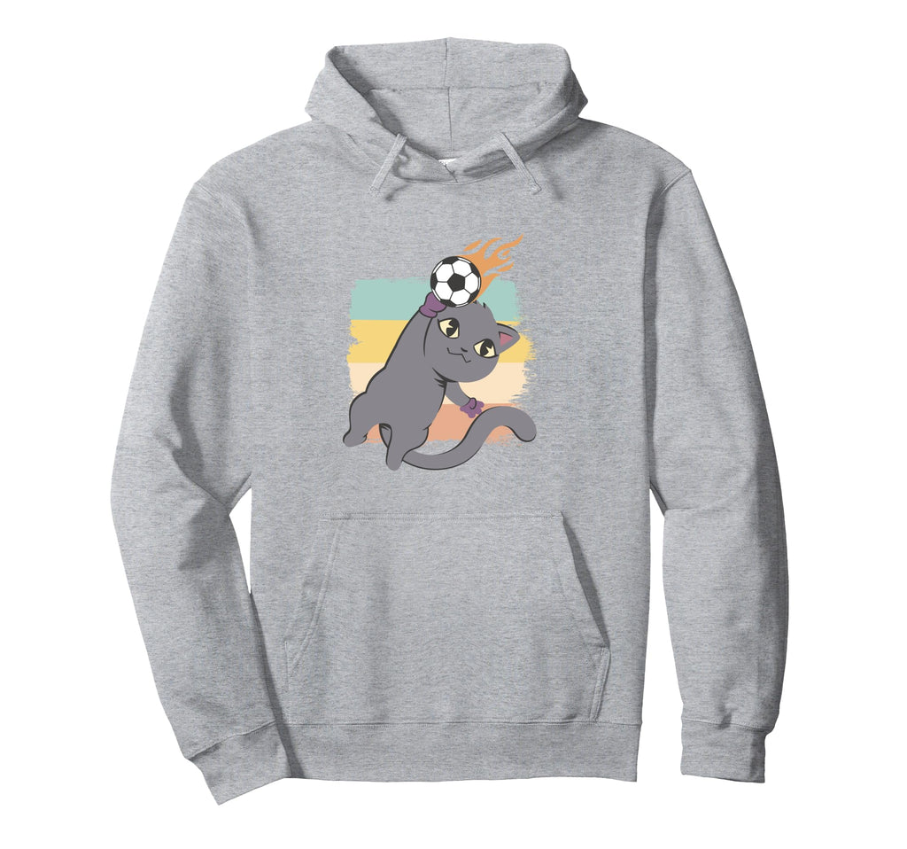 Kawaii Football Soccer Player Funny Hoodie - Graphic Print Unisex