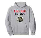 Futbol Is Life Soccer Fans Related Hoodie - Minimalist Print Unisex