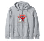 Soccer Heart Gift Sweatshirt - Streetwear Style Unisex