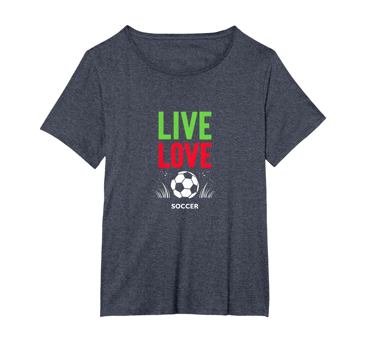 Live Love Soccer Inspiring Sports Fan T-Shirt - Trendy Graphic for Adults