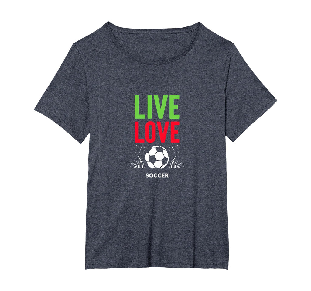 Live Love Soccer Inspiring Sports Fan T-Shirt - Minimalist Print Unisex