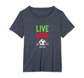 Live Love Soccer Inspiring Sports Fan T-Shirt - Minimalist Print Unisex