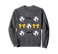 Soccer Ball Bows Womens Soccer Sweatshirt - Aesthetic Graphic Men Women