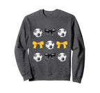 Soccer Ball Bows Womens Soccer Sweatshirt - Aesthetic Graphic Men Women