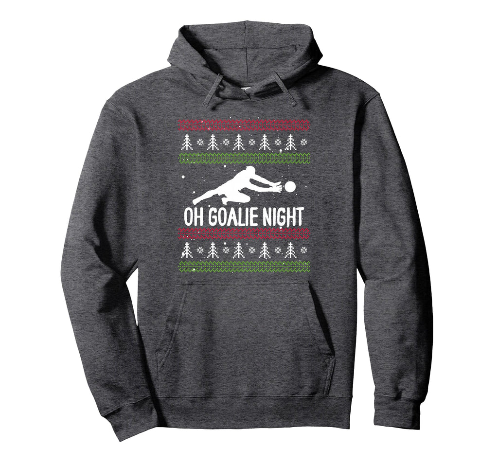 Soccer Player Day Goalkeeper Santa Hoodie - Novelty Apparel for Adults
