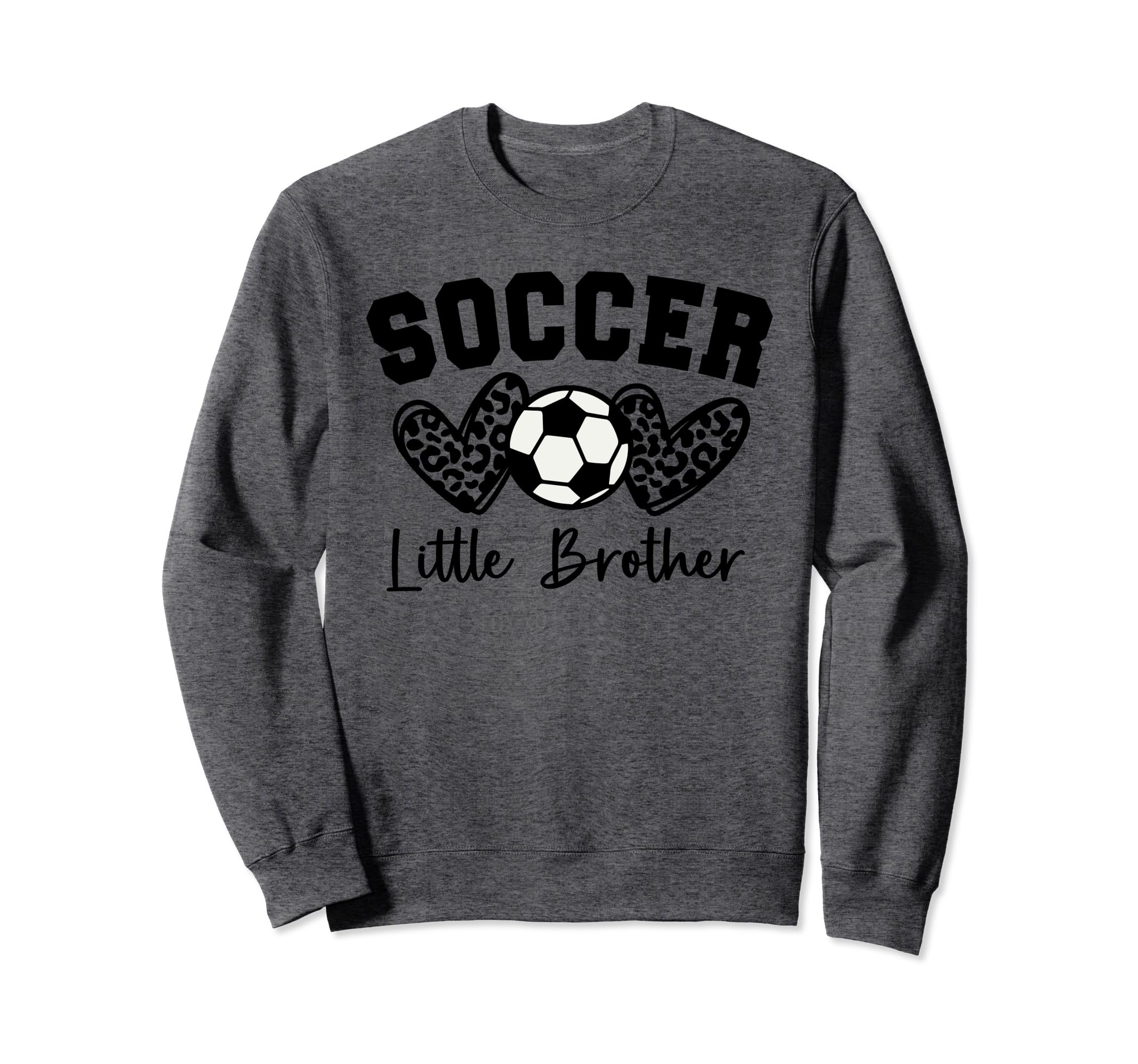 Soccer Little Brother Matching Sweatshirt - Minimalist Print for Adults