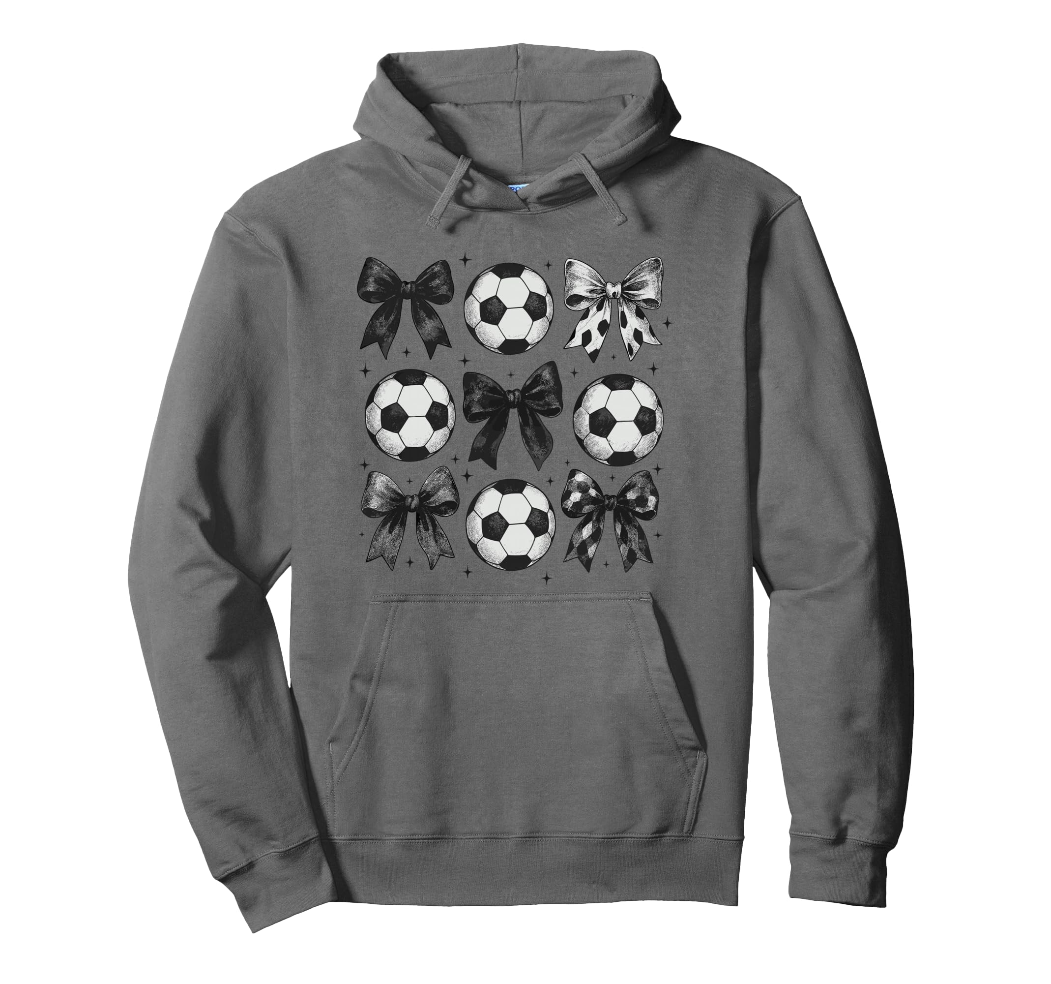 Soccer Coquette Bow Funny Soccer Bow Hoodie - Custom Art Print Unisex