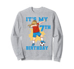 Its My 7Th Birthday Soccer Sweatshirt - Streetwear Style for Adults