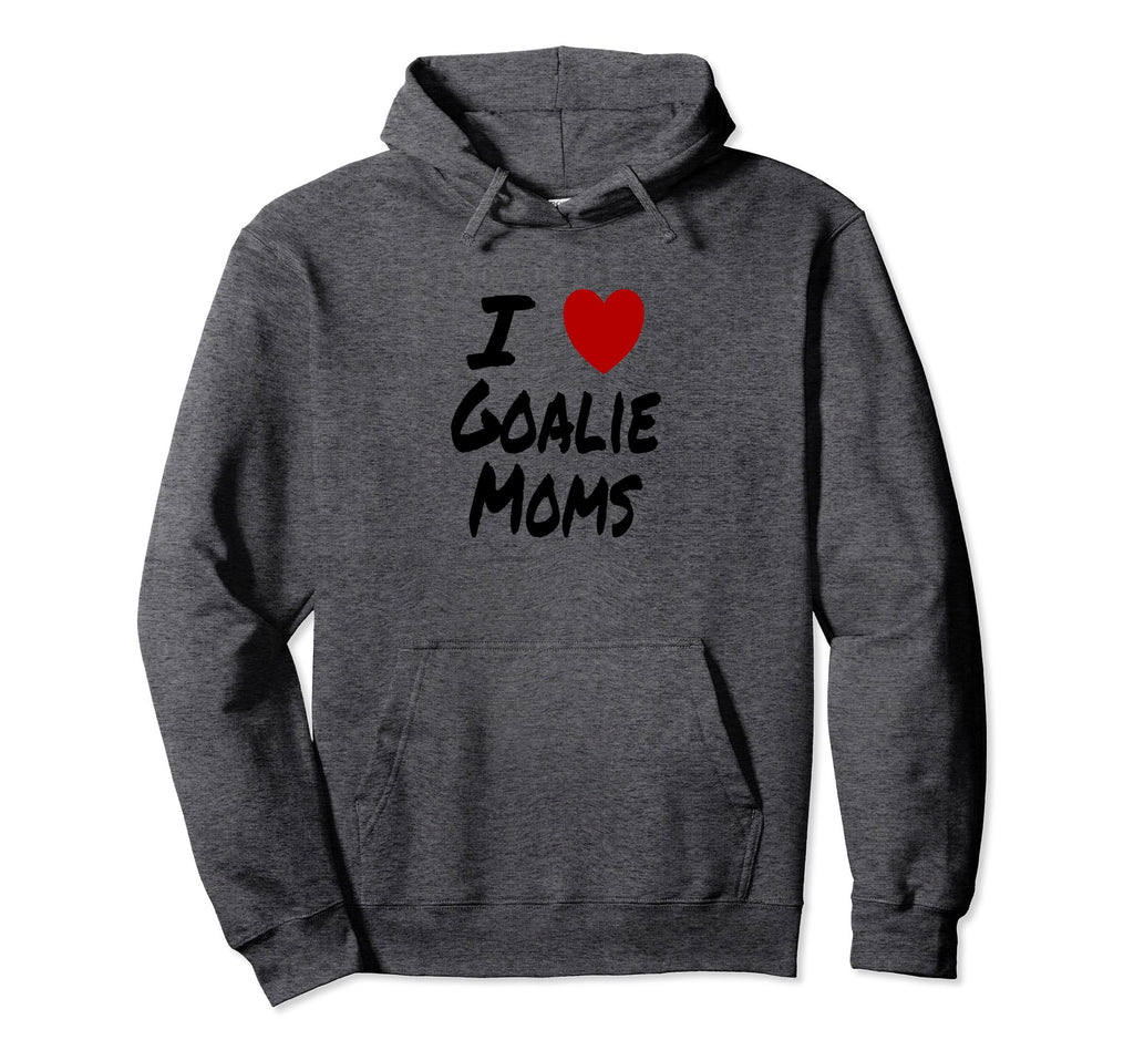 I Heart Love Goalie Moms Hockey Hoodie - Aesthetic Graphic for Adults