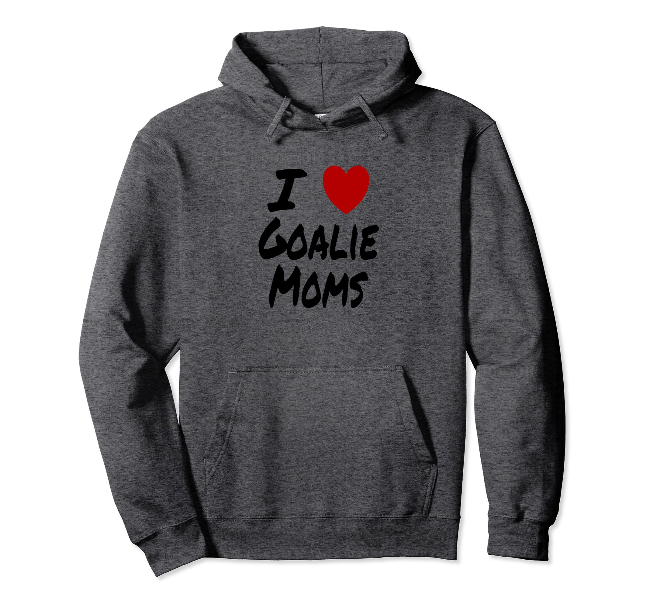 I Heart Love Goalie Moms Hockey Hoodie - Aesthetic Graphic for Adults