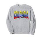 Colombian Flag Pride Colombia Sweatshirt - Custom Art Print for Adults