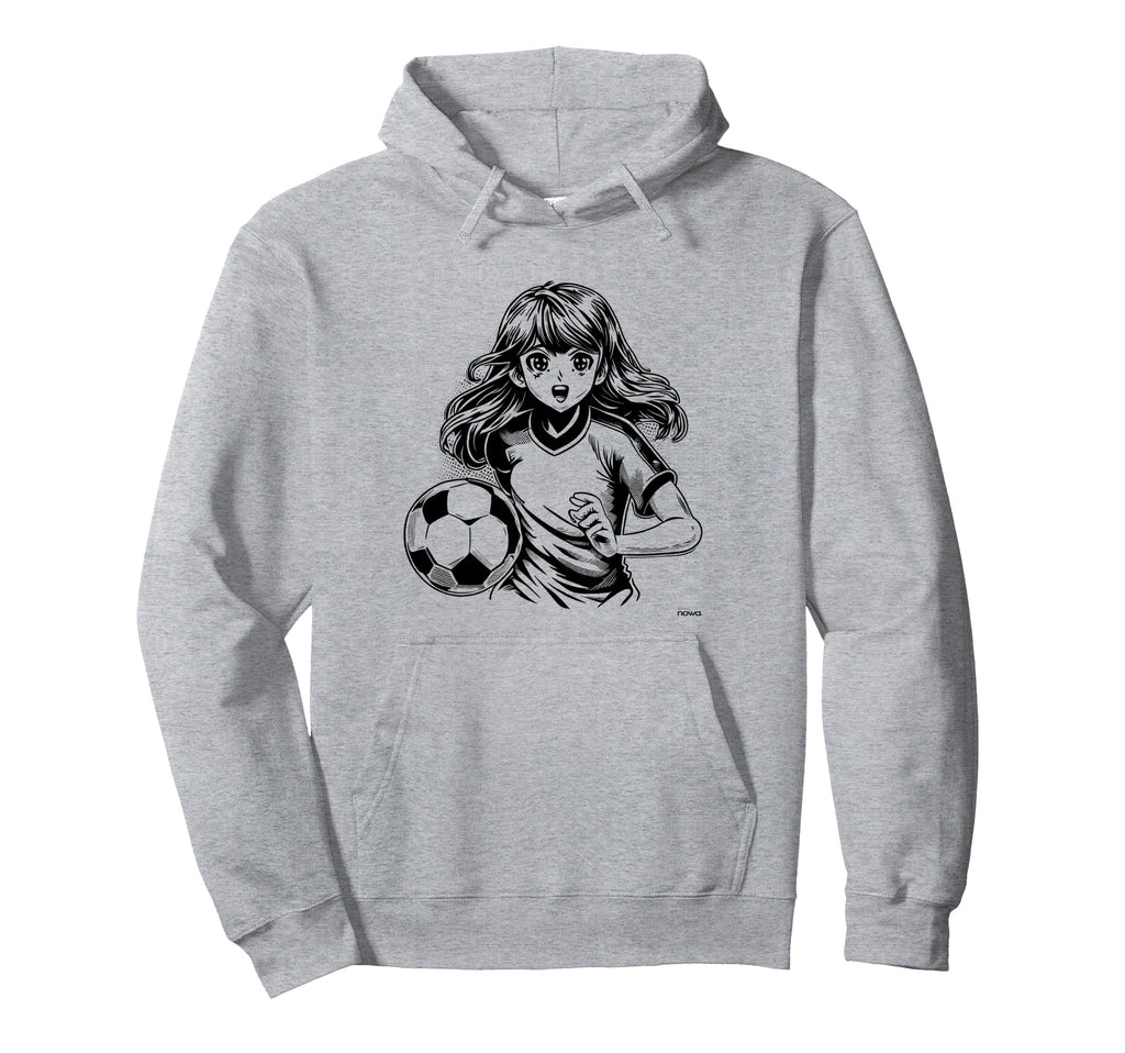 Funny Manga Comic Soccer Football Hoodie - Casual Everyday Wear for Adults