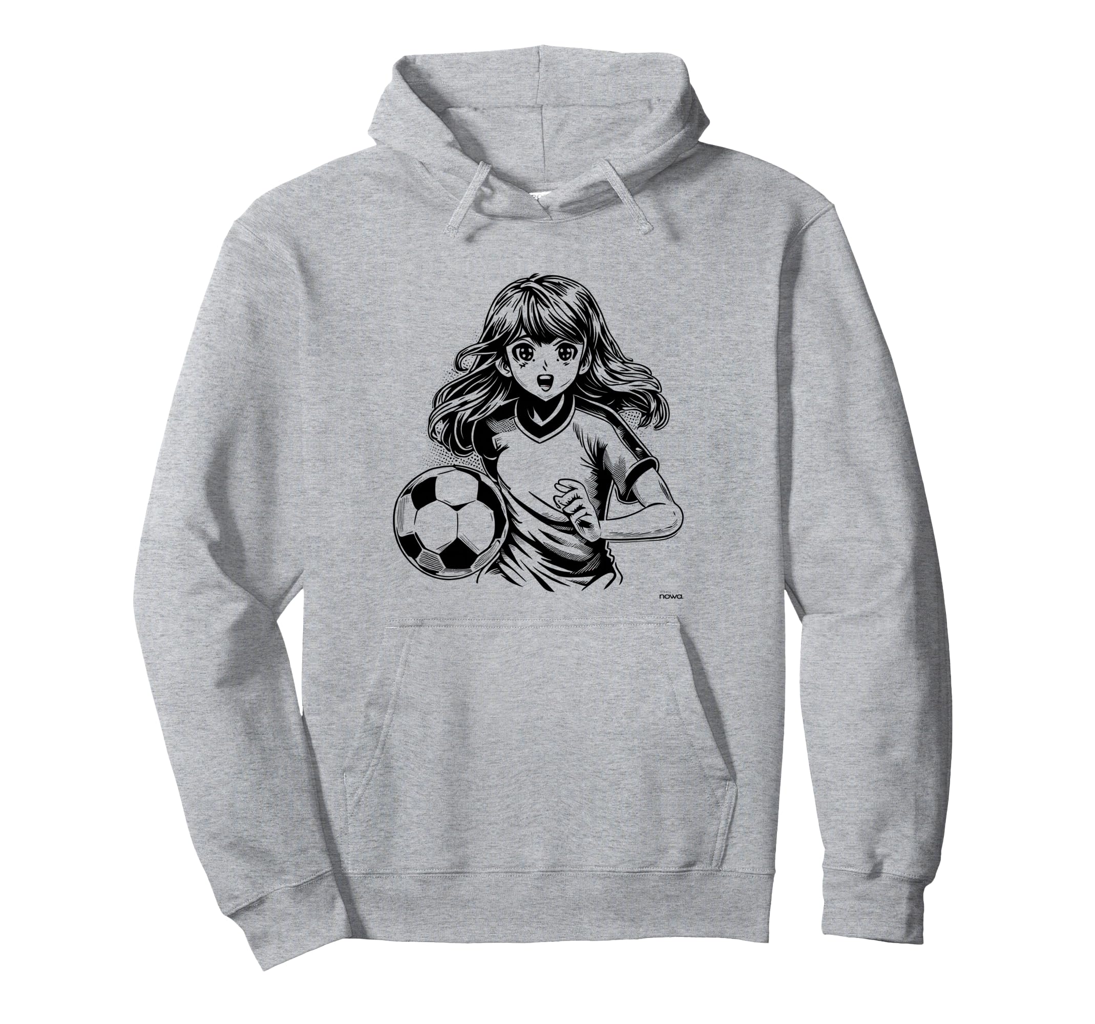 Funny Manga Comic Soccer Football Hoodie - Casual Everyday Wear for Adults