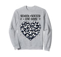 100 Days School Soccer Heart Love 100Th Sweatshirt - Trendy Graphic Unisex