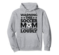 Funny Warning This Soccer Mom Will Yell Hoodie - Custom Art Print Unisex