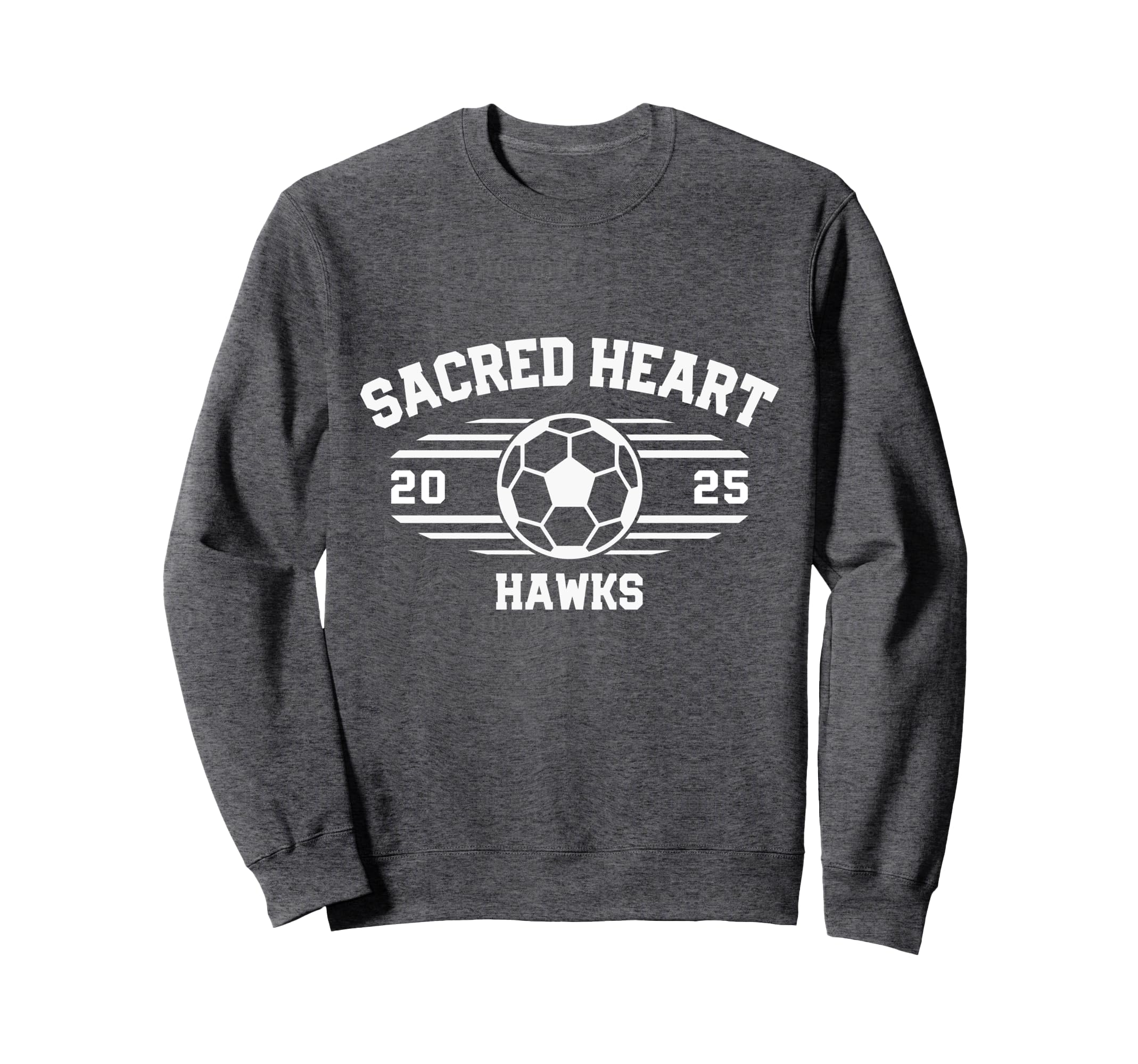 Sacred Heart Hawks Soccer Ball 2025 Sweatshirt - Custom Art Print Unisex
