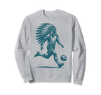 Funny Native American Player Sweatshirt - Fun Novelty Design Men Women