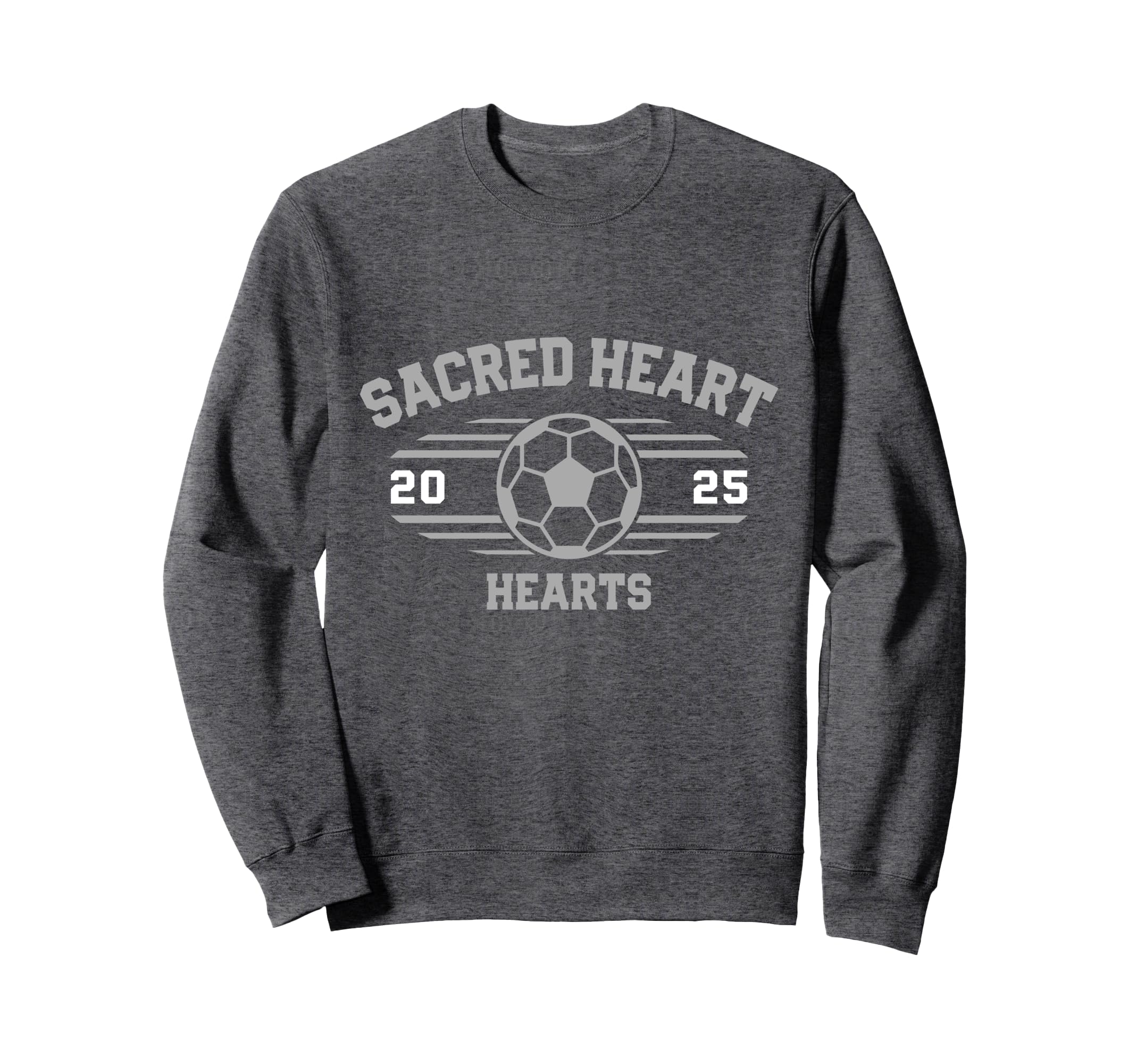 Sacred Heart Hearts Soccer Ball Sweatshirt - Custom Art Print Men Women