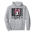 Birthday Soccer Soccer Mom Coquette Bow Hoodie - Novelty Apparel for Adults