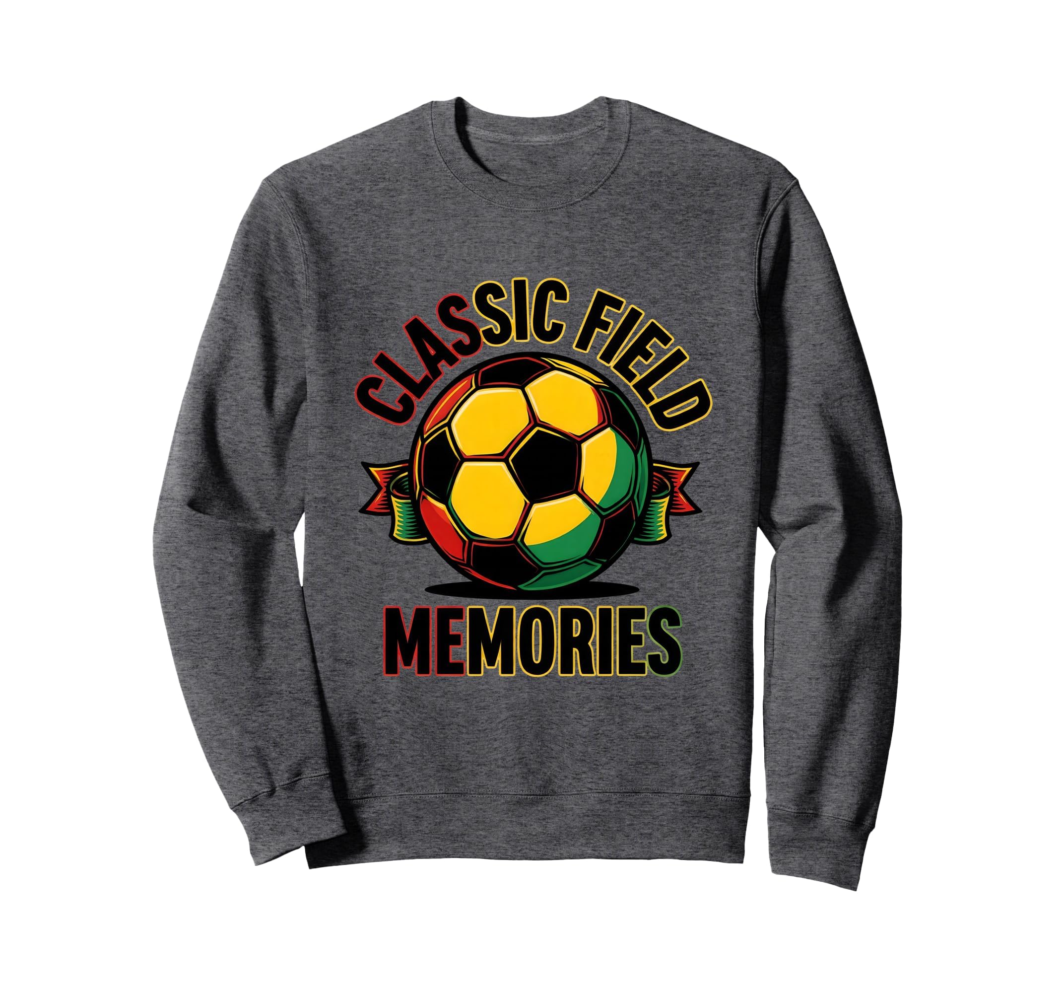 Soccer Ball Field Memories Sweatshirt - Streetwear Style for Adults